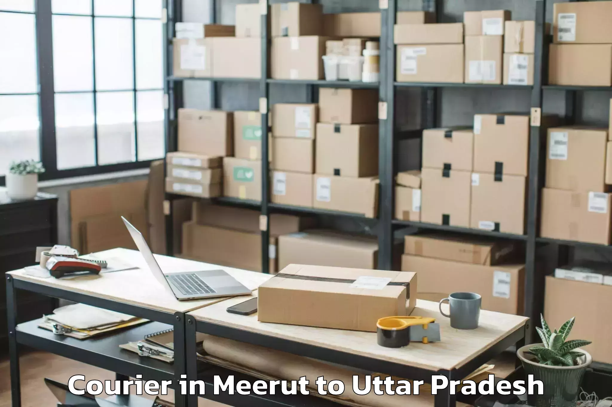 Affordable Meerut to Maudaha Courier